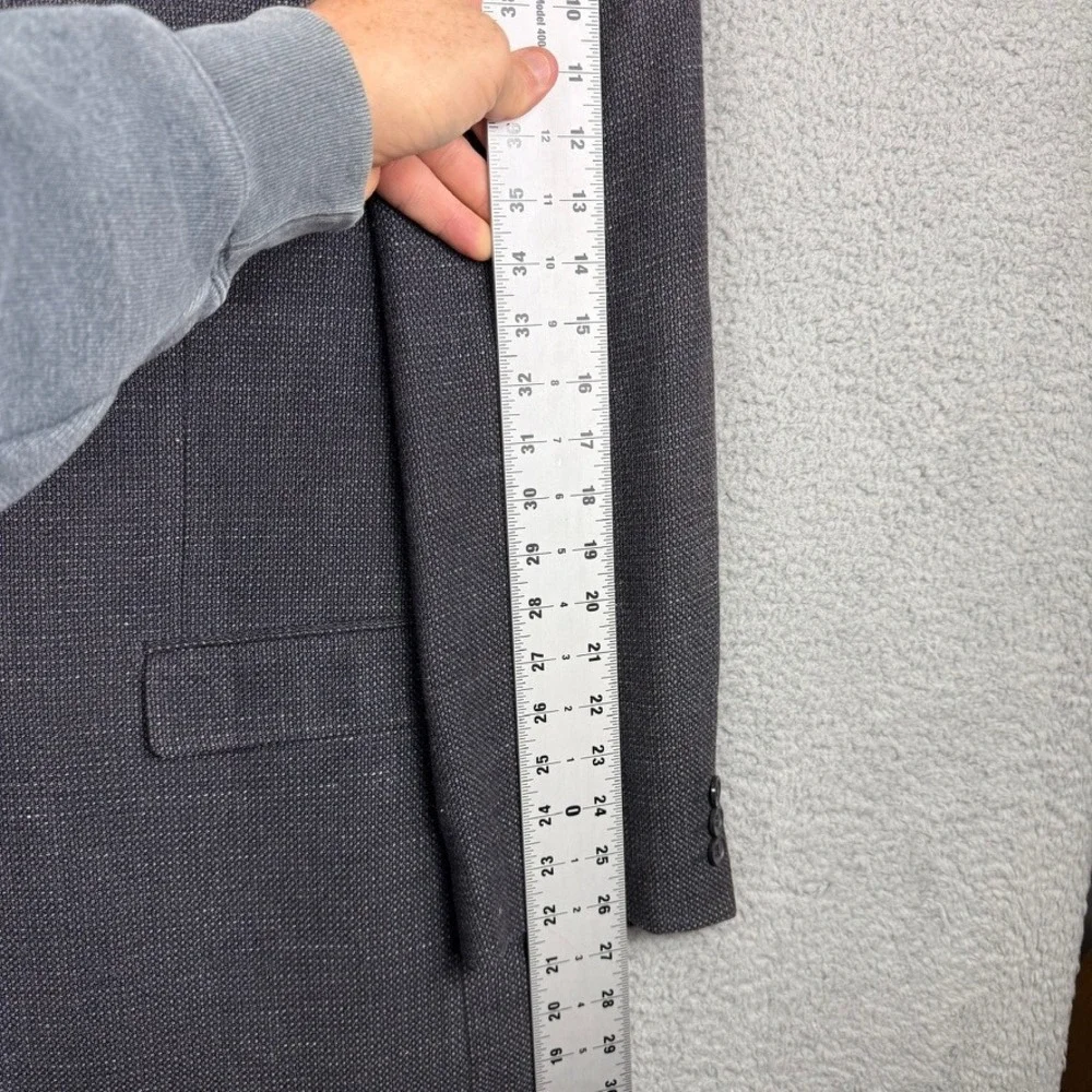 John Varvatos‎ USA Gray Pinstripe Two Button Blazer Jacket Men's